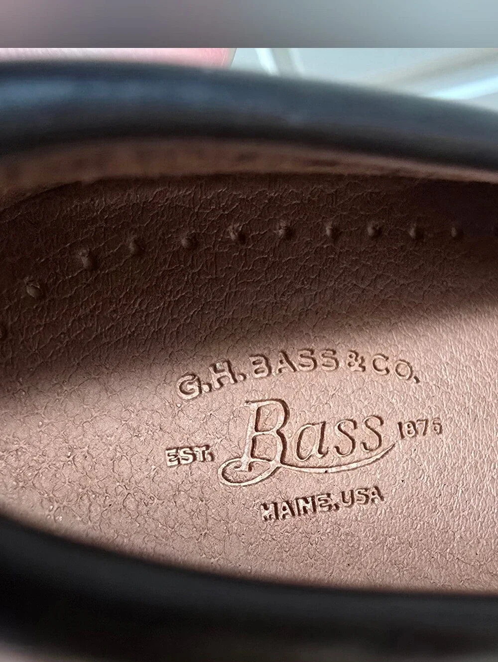G.H. Bass & Co. Boy's Black Leather Weejuns Penny Loafers